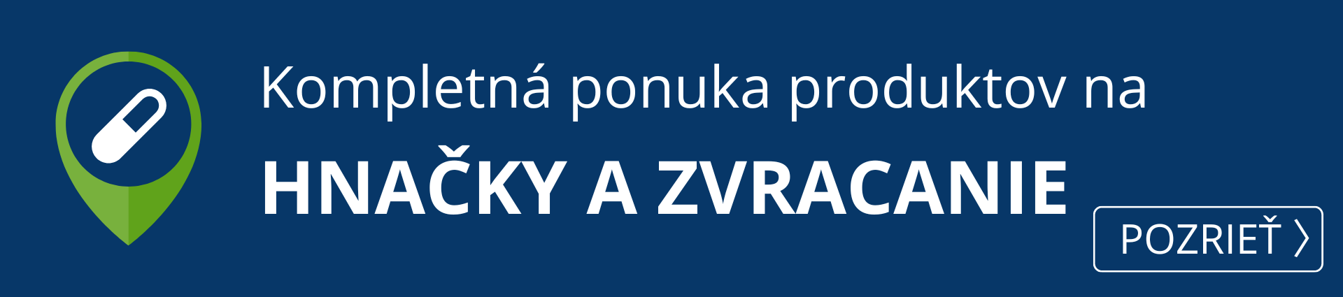 Hnačky a zvracanie - kompletná ponuka