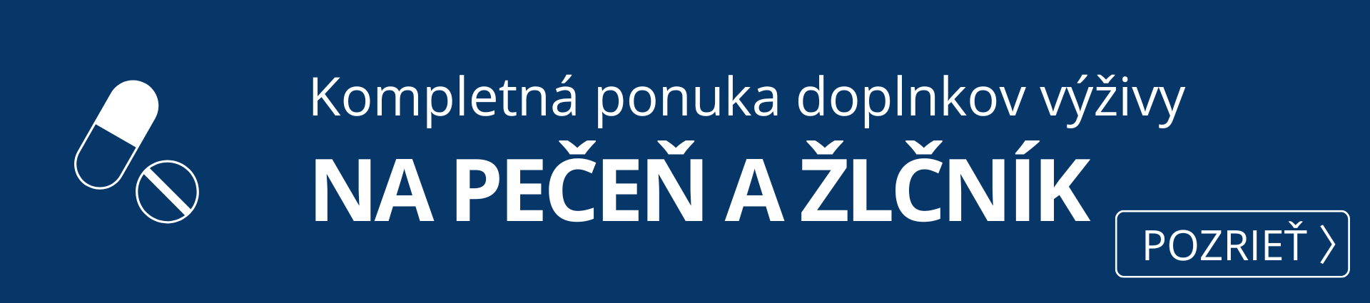 Kompletná ponuka doplnkov výživy na pečeň a žlčník