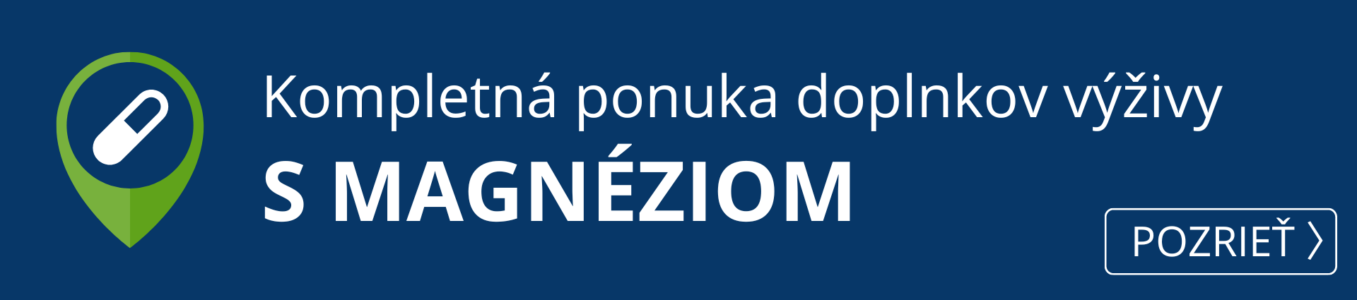 Kompletná ponuka produktov s magnéziom