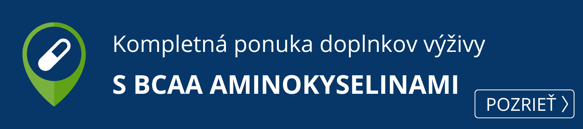 Kompletná ponuka produktov s aminokyselinami