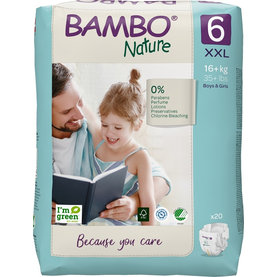 BAMBO Nature Plienky jednorázové 6, 20 ks, pre 16+ kg