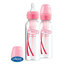 DR.BROWN'S Fľaša antikolik Options+ úzka 2x250 ml plast ružová