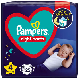 PAMPERS Night Pants Veľkosť 4, 25 ks, 9-15  kg