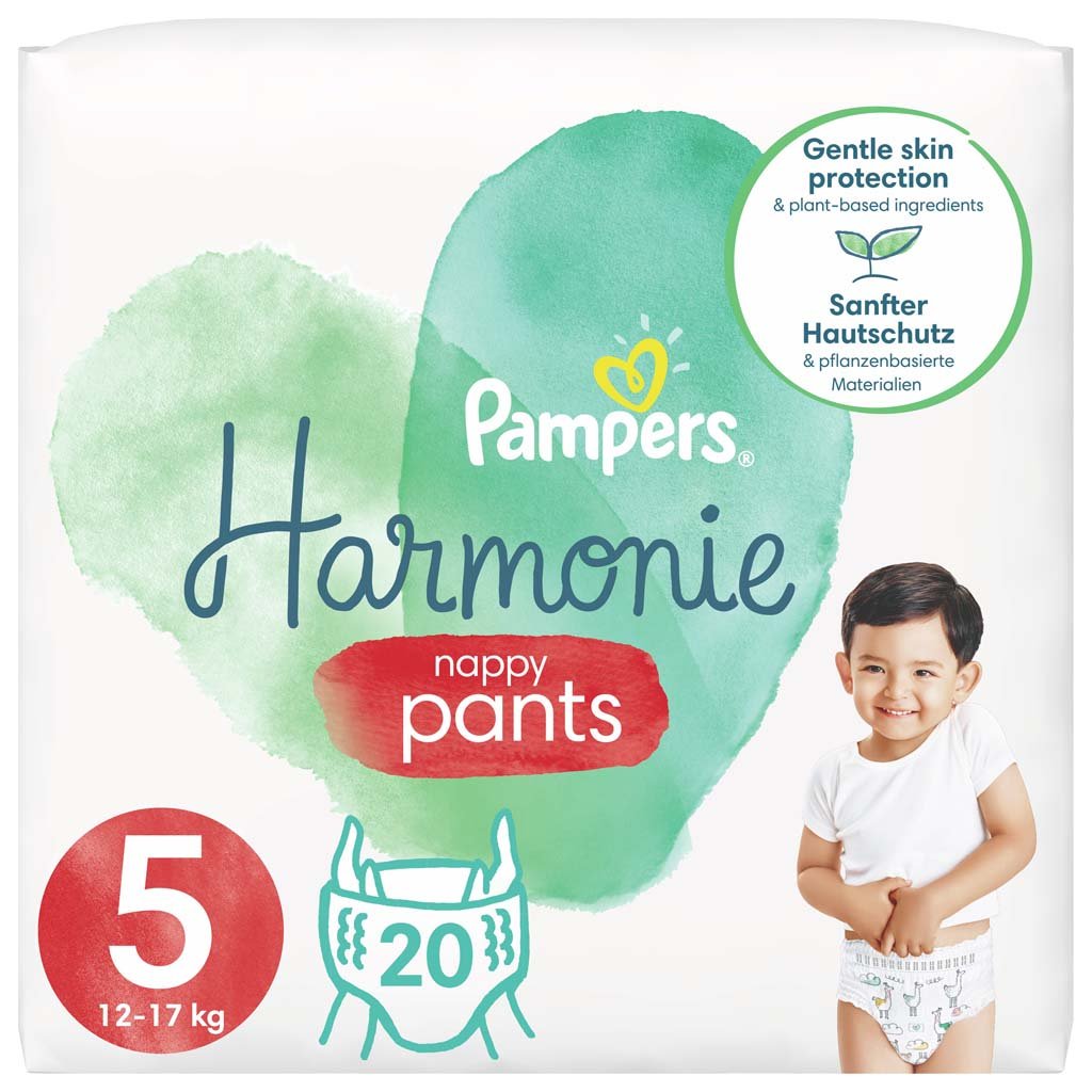 E-shop PAMPERS Harmonie Plienkové nohavičky Veľkosť 5, 20 ks, 12-17 kg