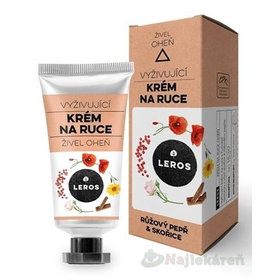 LEROS VYŽIVUJÚCI KRÉM NA RUKY ŽIVEL OHEŇ s ružovým korením a škoricou 1x30 ml