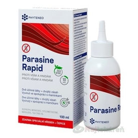 Phyteneo Parasine Rapid roztok na ničenie vší 100ml + (hrebeň a čiapka zadarmo), 1x1 set