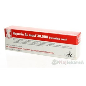 Heparin AL masť 30 000 na pomliaždeniny a podliatiny 100 g