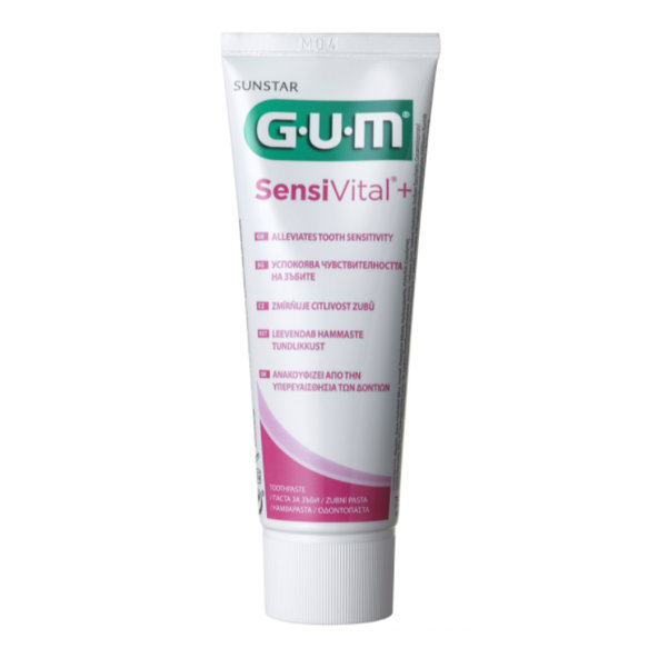 GUM Sensivital+ gelová zubná pasta pre citlivé zuby 75 ml