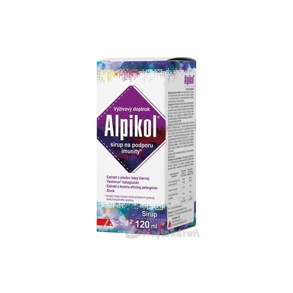 Alpikol sirup na podporu imunity, 1x120 ml