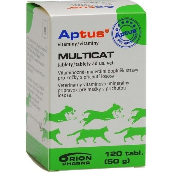 Aptus MULTICAT multivitamínové tablety pre mačky 120tbl