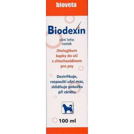 Biodexin ušné lotio s chlorhexidínom pre psy 100ml