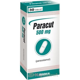 Paracut 500 mg proti bolesti a horúčke 30 tabliet