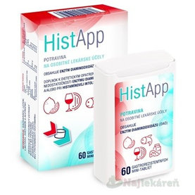 HistApp, gastrorezistentné mini - tablety, 1x60 ks