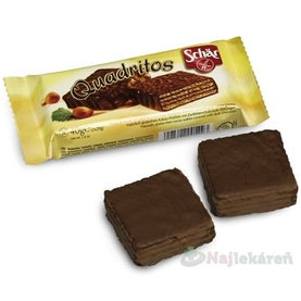 Schär QUADRITOS oblátky kakaové v horkej čokoláde 40 g