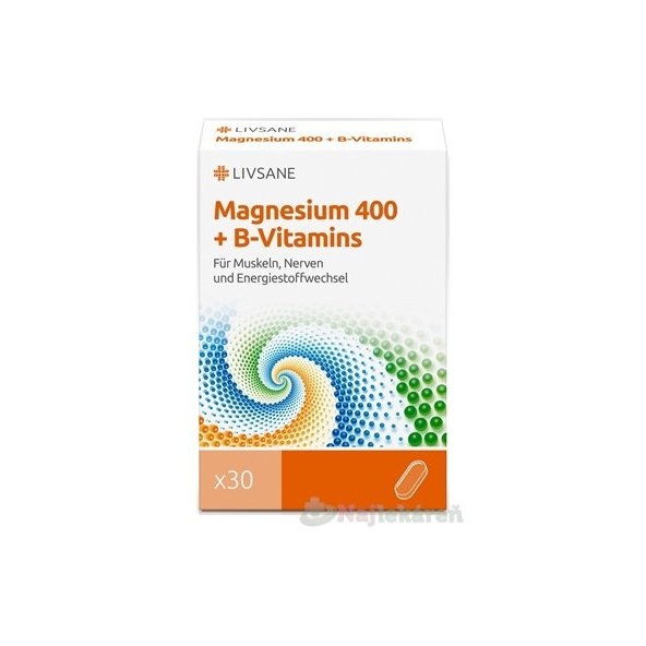 Livsane magnezium s B vitamínmi 60 tabliet