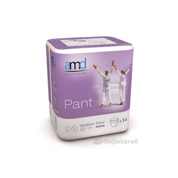 AMD Pant Maxi, inkontinenčné nohavičky (veľkosť M), 1x14 ks