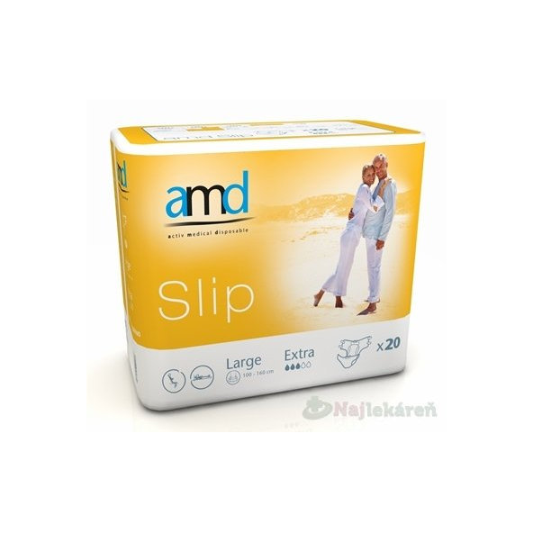 AMD Slip Extra, inkontinenčné plienky (veľkosť L), 1x20 ks