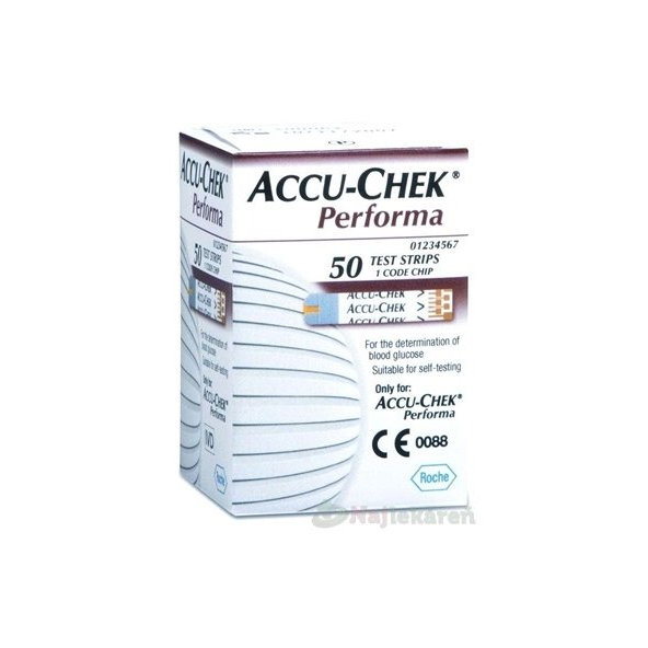 ACCU-CHEK Performa 50 testovacie prúžky do glukomera 50ks