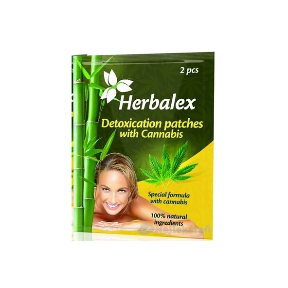 Herbalex Detoxikačné náplasti s konopou na detoxikáciu organizmu 2 kusy