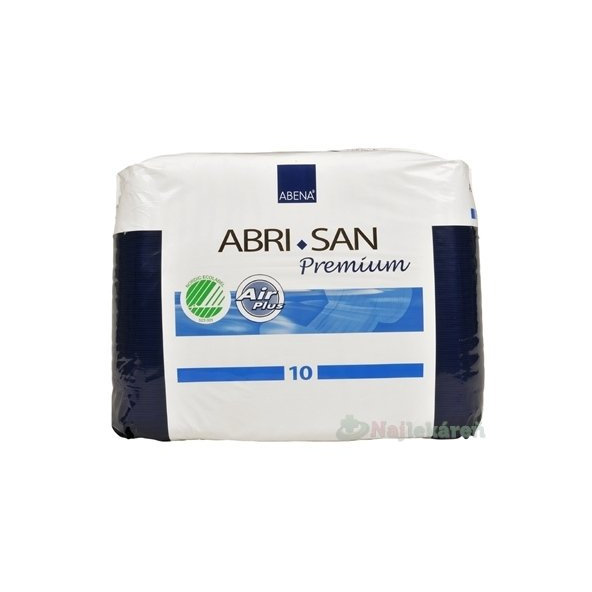 ABENA ABRI SAN Premium 10 vkladacie plienky, priedušné, 36x70cm, savosť 2800ml, 21ks