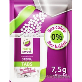 NATUSWEET STEVIA TABS - refill pack 7,5 g