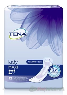 E-shop TENA Lady Maxi inkontinenčné vložky 12ks