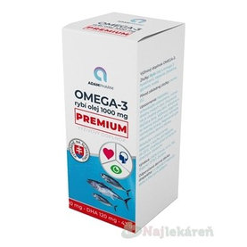 ADAMPharm OMEGA-3 rybí olej 1000 mg PREMIUM, 60 cps