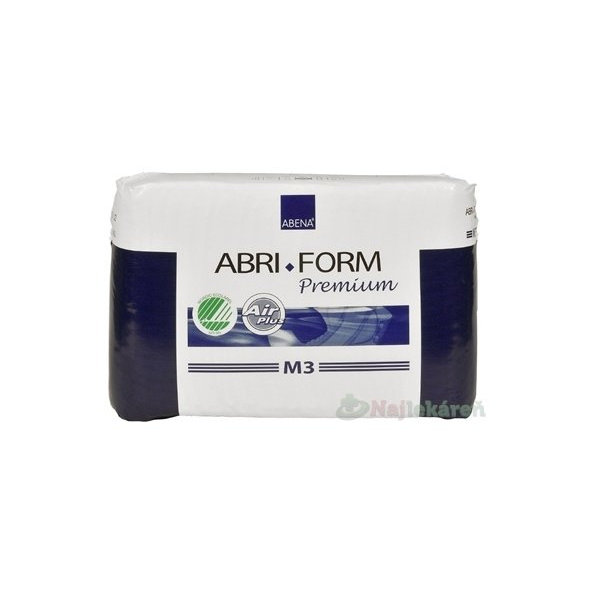 ABENA ABRI FORM Premium M3 plienkové nohavičky priedušné, boky 70-110cm, savosť 2900ml, 22ks
