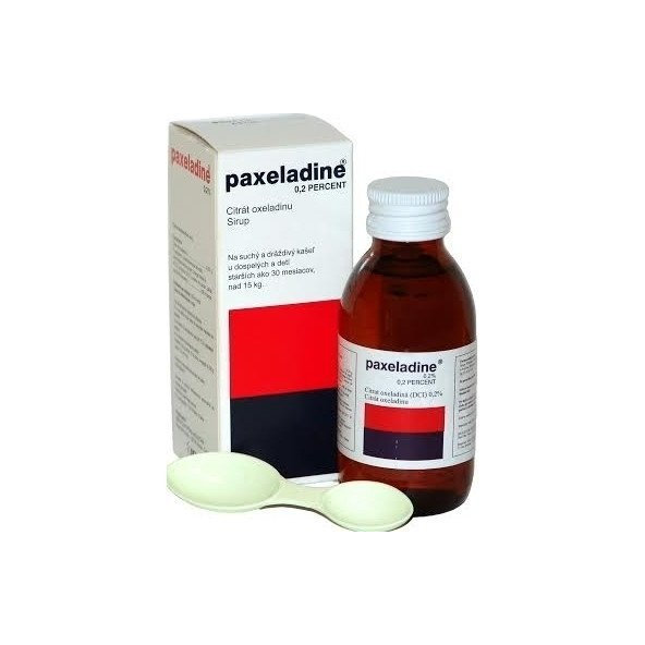 Paxeladine 0,2 PERCENT sirup na suchý kašeľ 100 ml