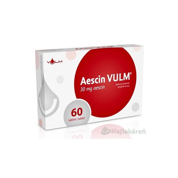 VULM Aescin 30 mg srdce a cievna sústava 60 tabliet
