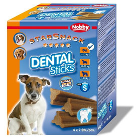 Dentálne maškrty pre psy od 6kg do 12kg "Dental Sticks" S 28ks