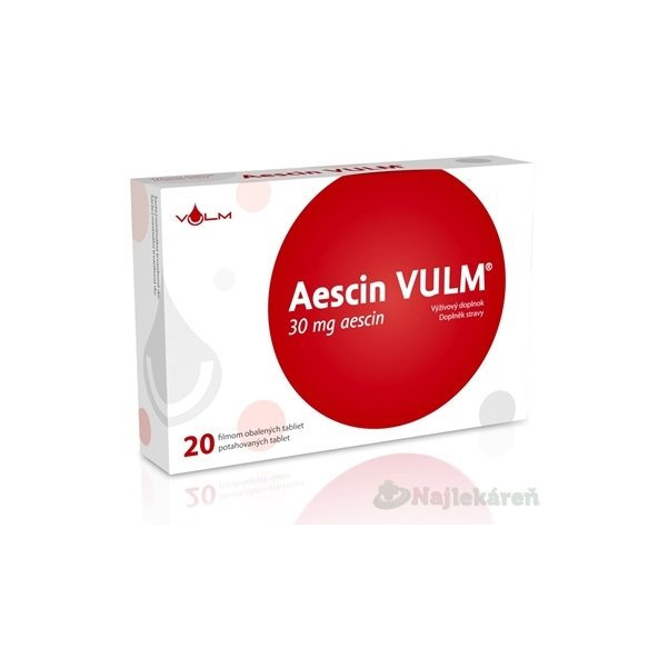 VULM Aescin 30 mg srdce a cievna sústava 20 tabliet