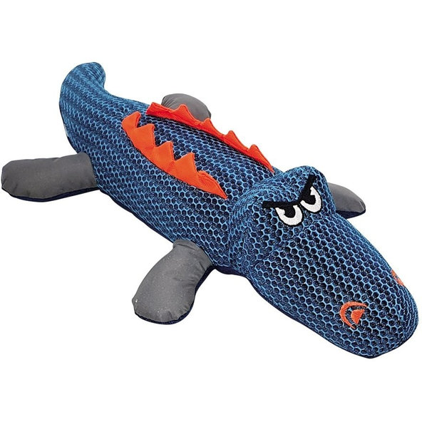 Krokodíl 37cm modrá/oranžová