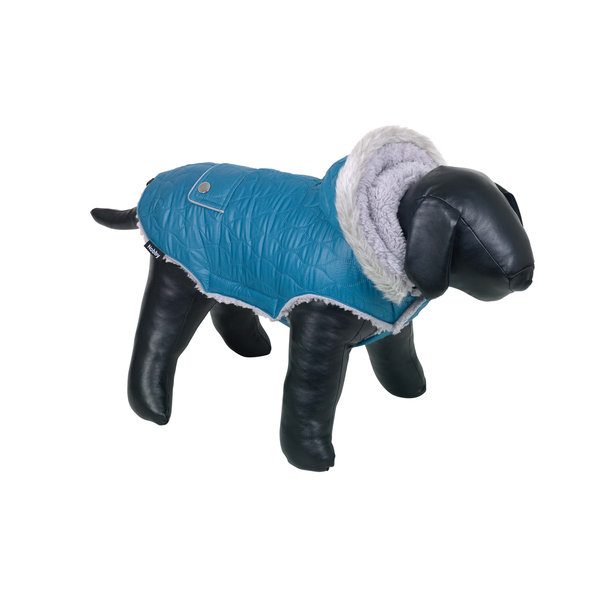 Zimná bunda pre psy "Polar" 44cm petrolejová