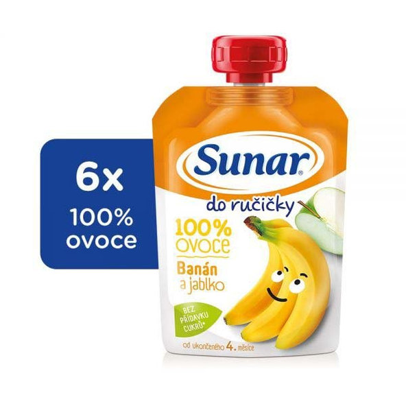 6x SUNAR Do ručičky Banán 100 g