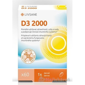 LIVSANE Vitamín D3 2000 IU 60 cps