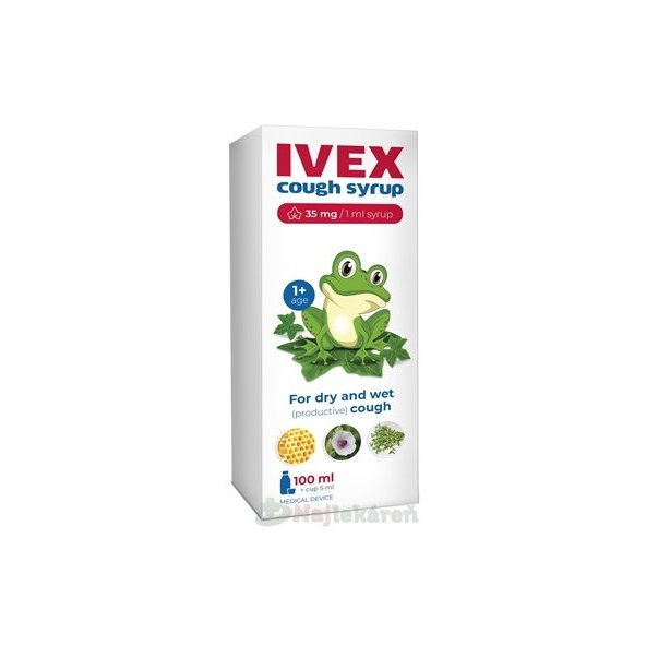 IVEX sirup na kašeľ pre deti 100 ml