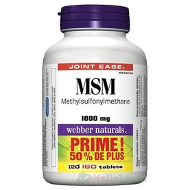 Webber Naturals MSM 1000 mg BONUS 160 tabliet