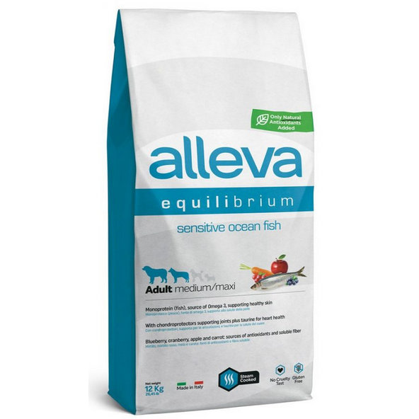 Alleva SP EQUILIBRIUM dog adult sensitive medium & maxi ocean fish 12kg