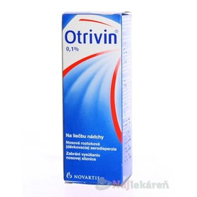 Otrivin 0,1% sprej do nosa pri nádche 10 ml