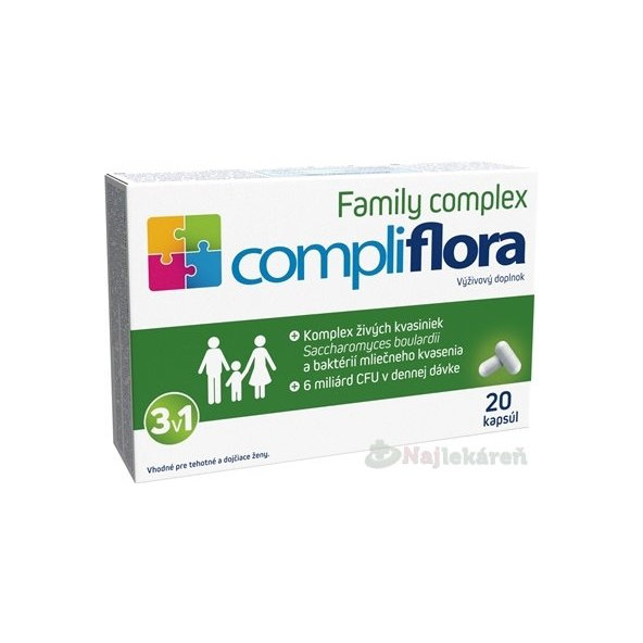 compliflora Family complex, probiotikum, 20 cps