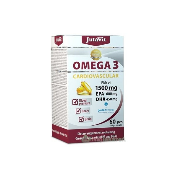 JutaVit Omega 3 Kardiovaskulár 1500 mg, 60 cps
