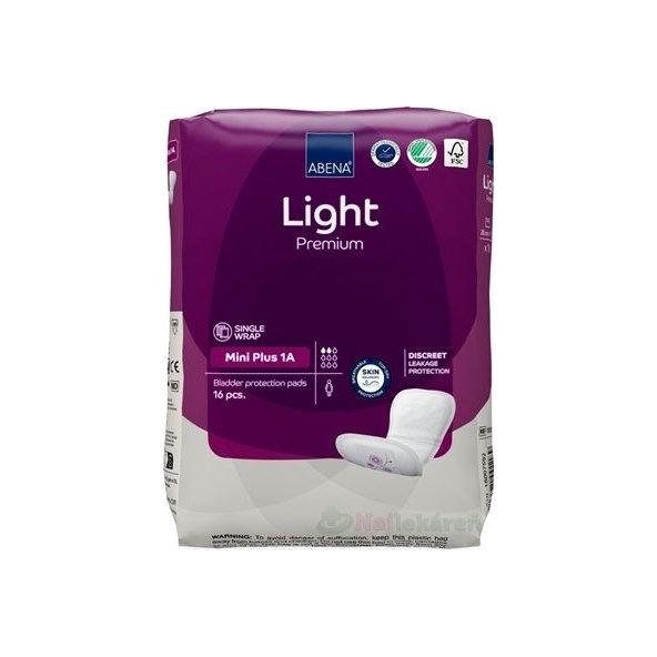 ABENA Light Premium Mini Plus 1A, absorpčné vložky, 16ks