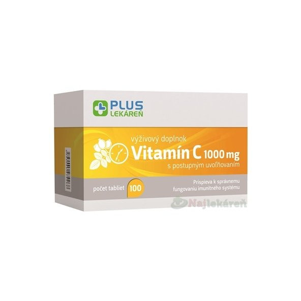 PLUS LEKÁREŇ Vitamín C 1000 mg 100ks