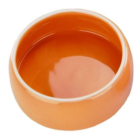 Keramická miska pre psy mačky a hlodavce oranžová 250ml