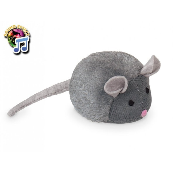 Plyšová myš so zvukom 15cm