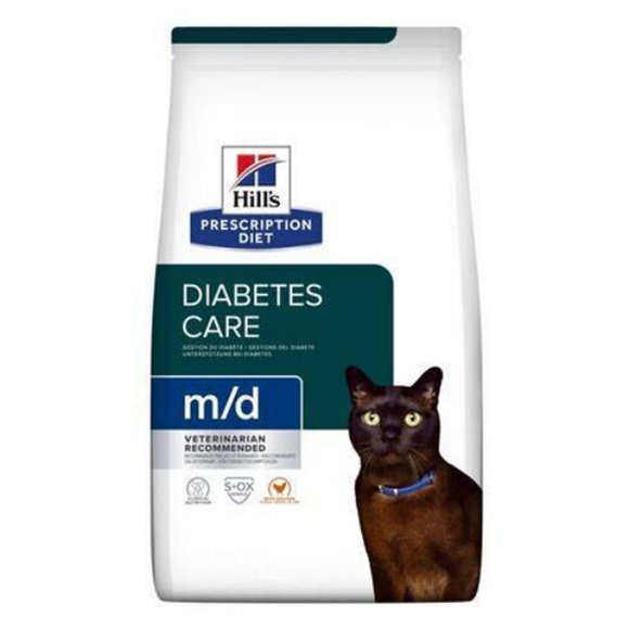 HILLS PD Feline m/d Dry granule pre mačky 1,5kg