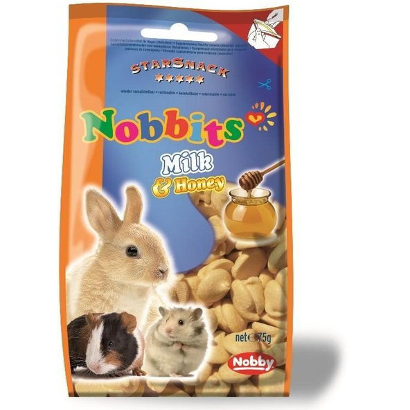 Snack Nobbits Milk & Honey 75 g