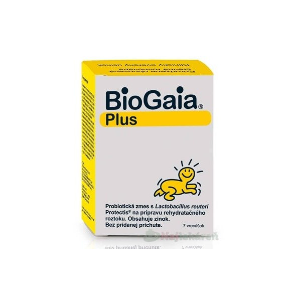 BioGaia ProTectis Plus pre diétny režim pri hnačke, prášok na perorálny rehydratačný roztok, 1x7ks