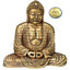 Buddha zlatý 15,5cm